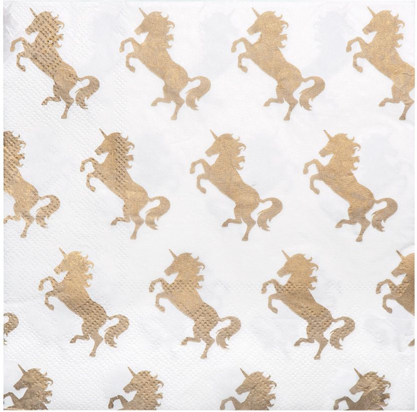 Set van 20 Unicorn papieren servetten