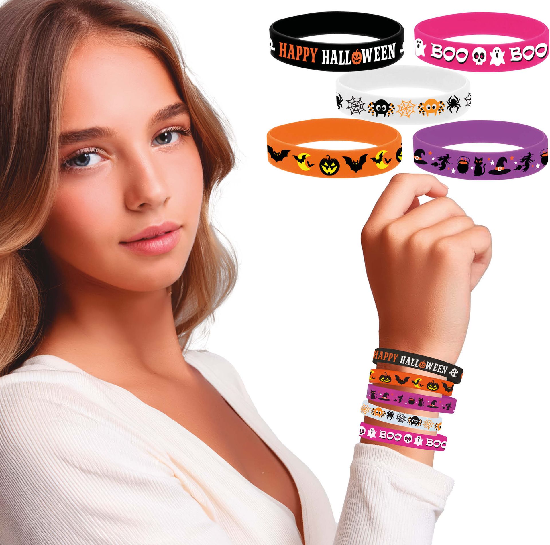 Set Van 5 Halloween Armbanden Kind