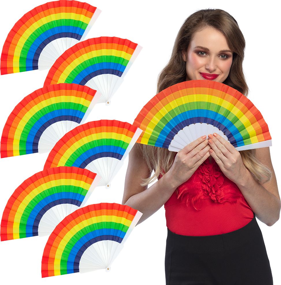Set Van 6 Gaypride Waaiers