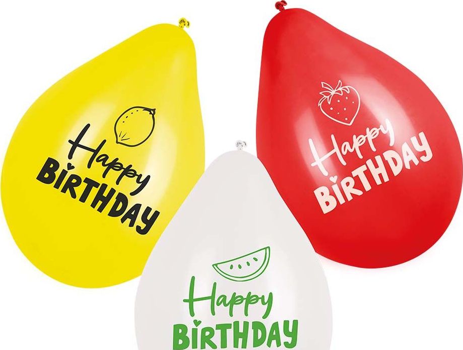 Set Van 6 Latex Fruit Ballonnen