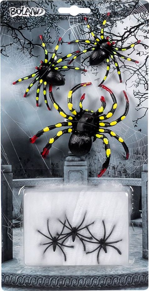 Set Wit Spinsel 5G met 6 Spinnen