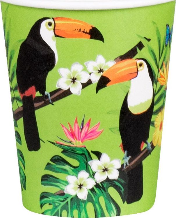 Setje Van 10 Papieren Bekertjes Toekan