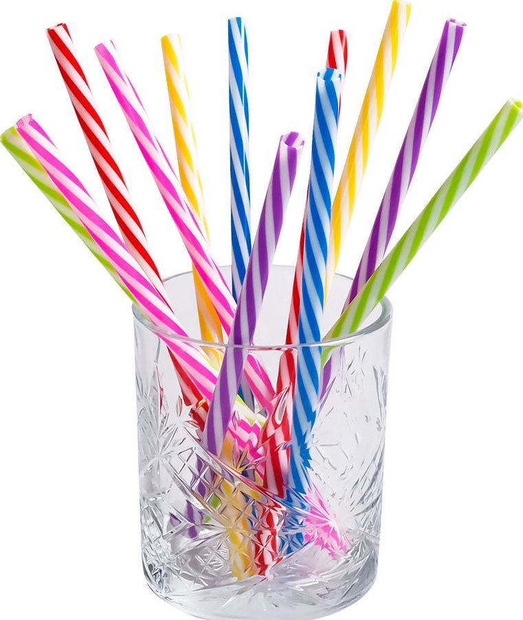 Setje Van 12 Herbruikbare Rietjes