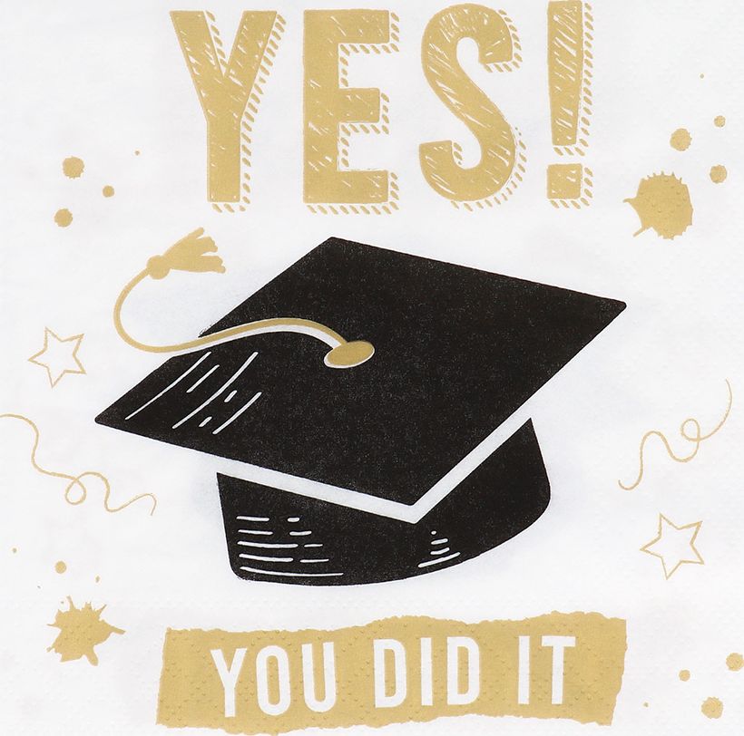 Setje Van 20 Papieren Servetten Geslaagd