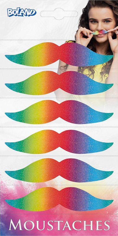 Setje Van 6 Regenboog Snorren