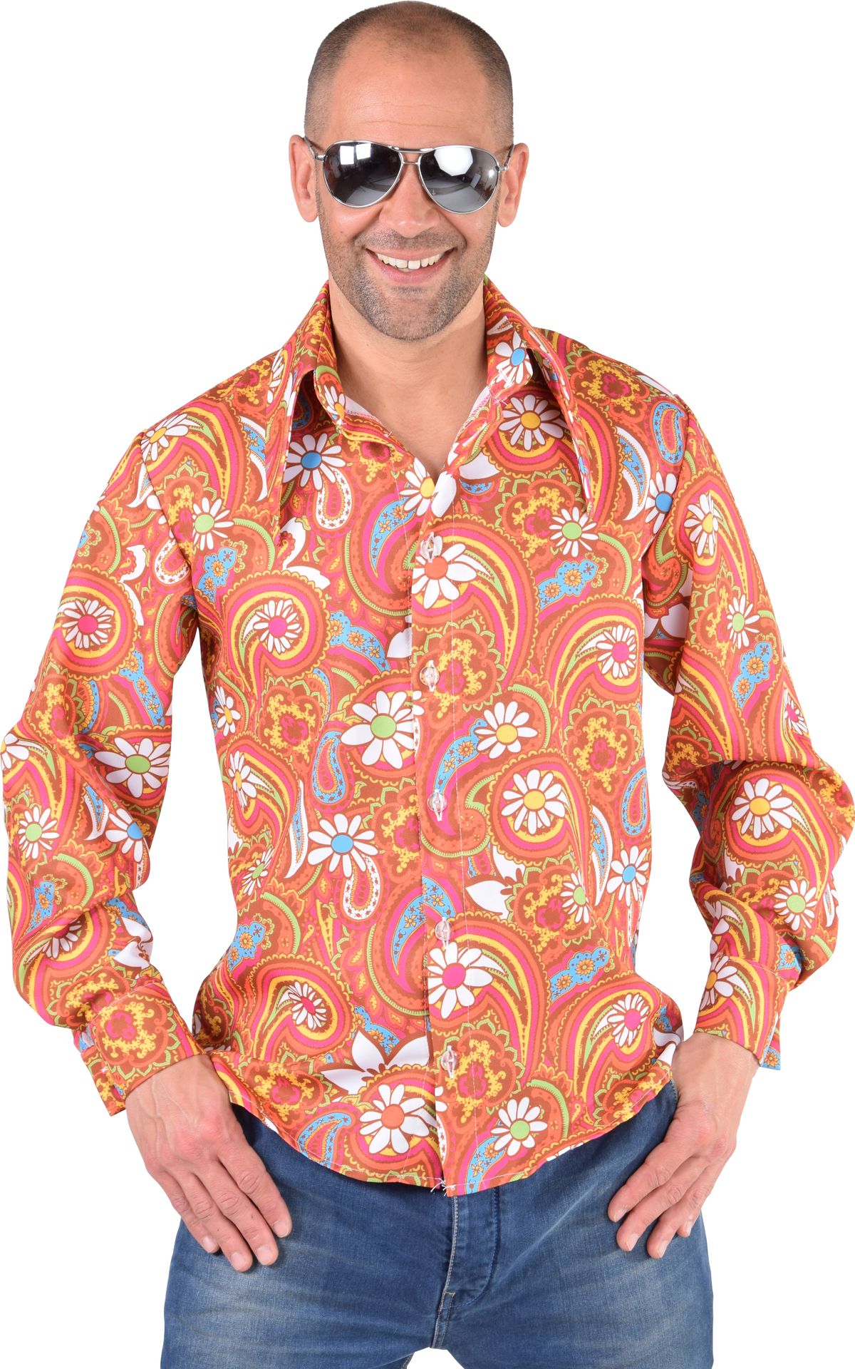 Seventies Oranje Blouse