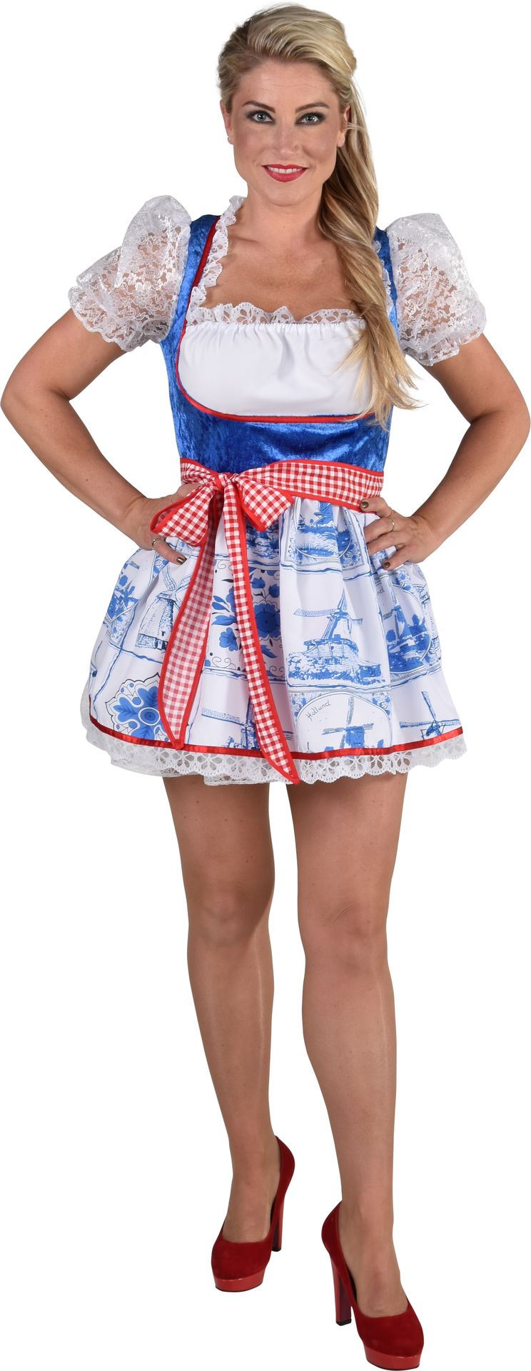 Sexy Delfs Blauwe Jurk Vrouwen