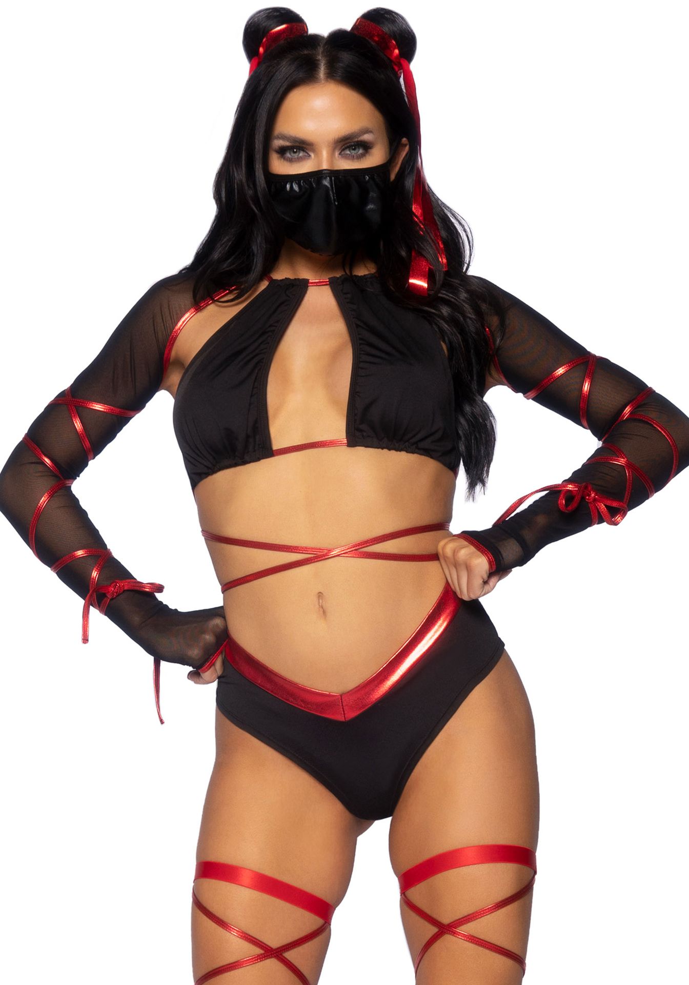 Sexy naughty ninja kostuum dames
