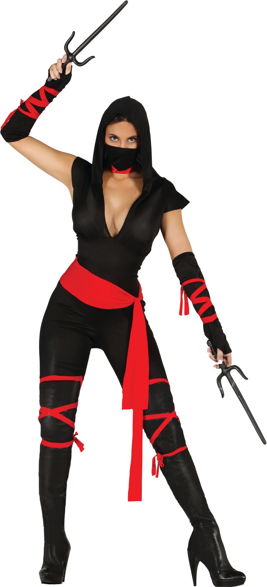 Sexy ninja kostuum dames