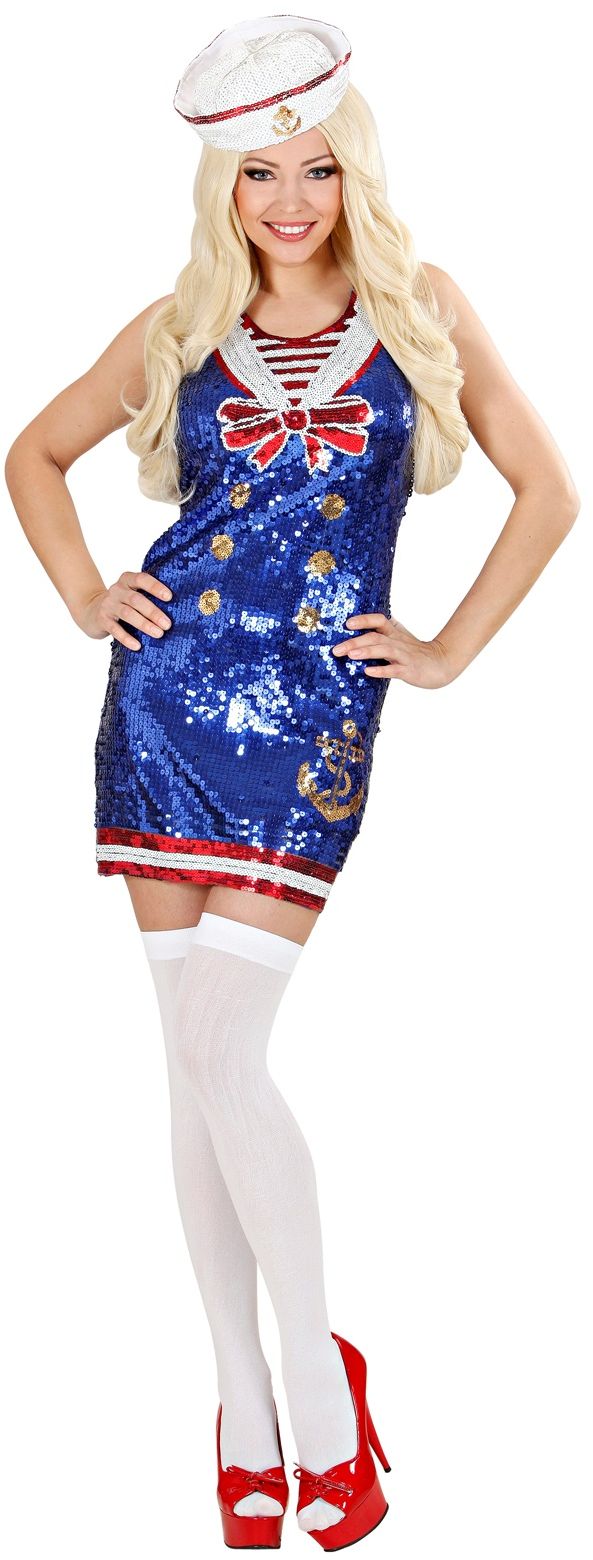 Sexy Pailletten Jurk Matroosmeisje