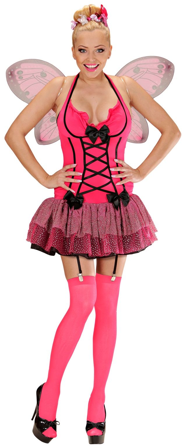 Sexy Roze Vlinder Kostuum