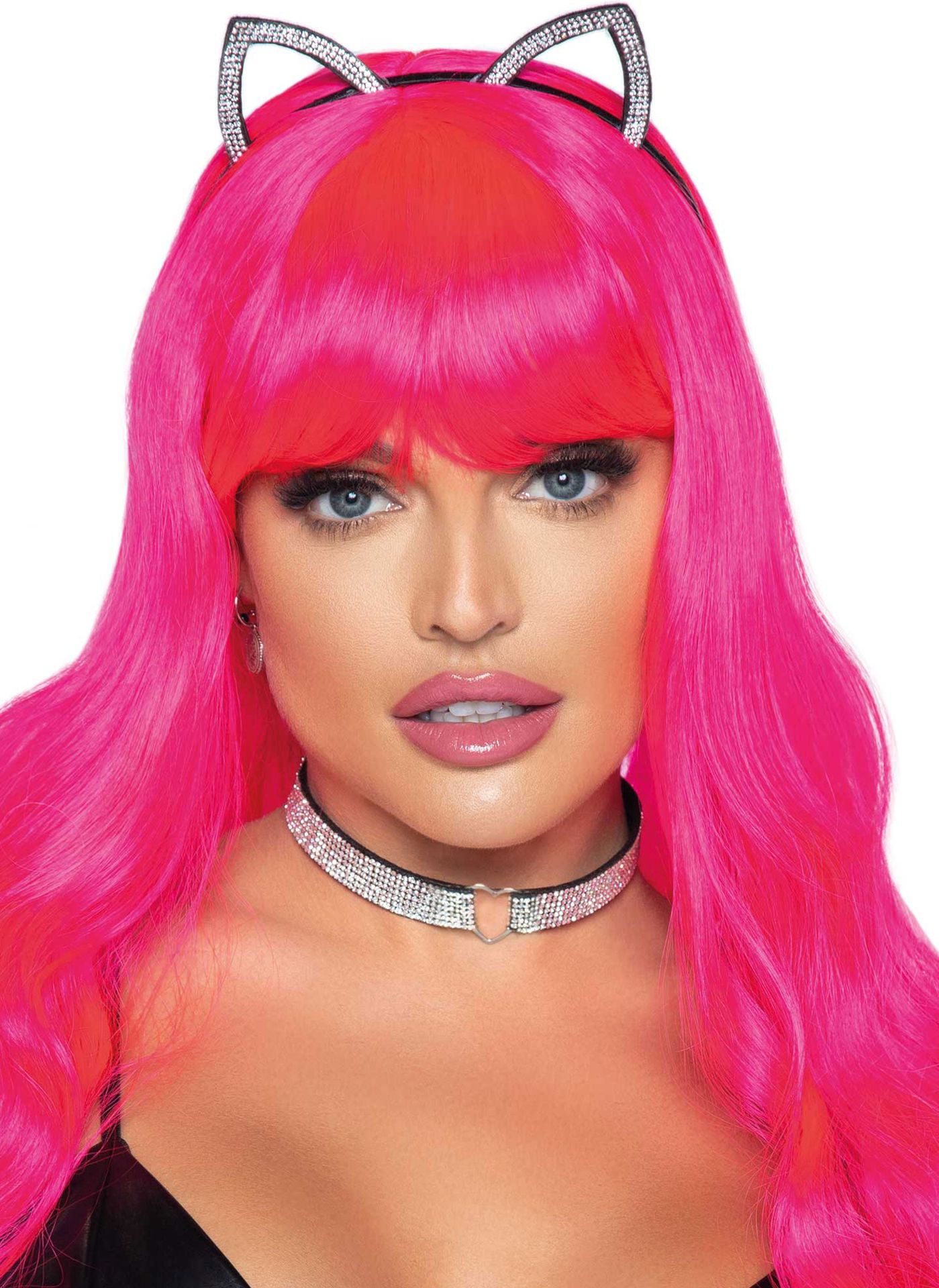 Sexy Strass Poezen Accessoire Set