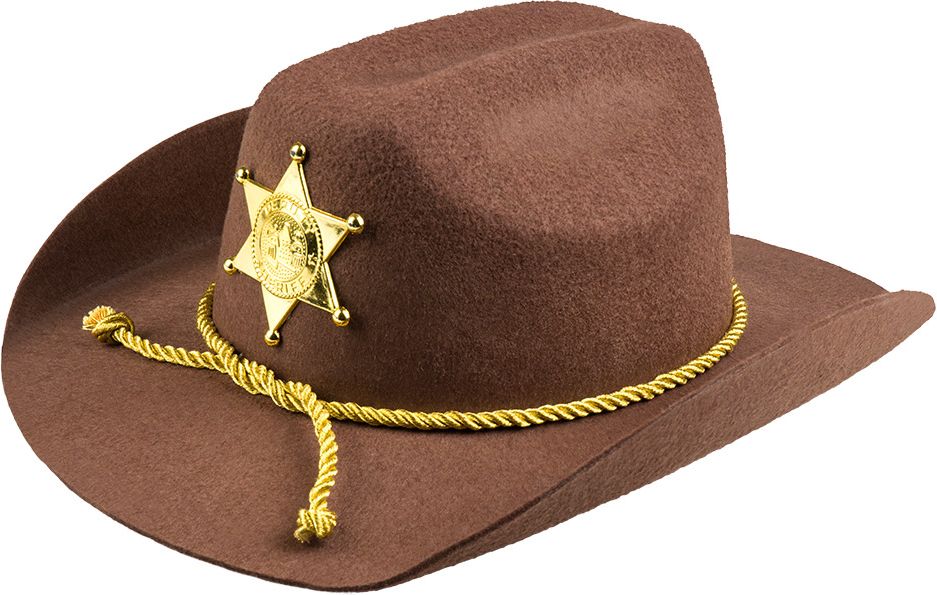Sheriff bruine western hoed