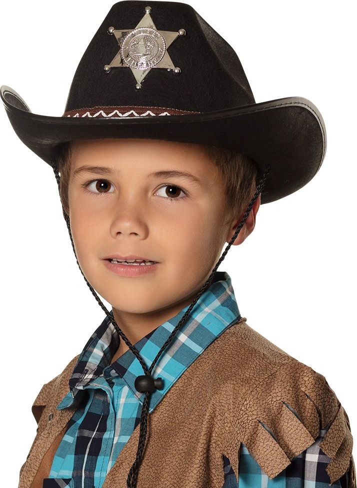 Sheriff Junior Hoed Zwart