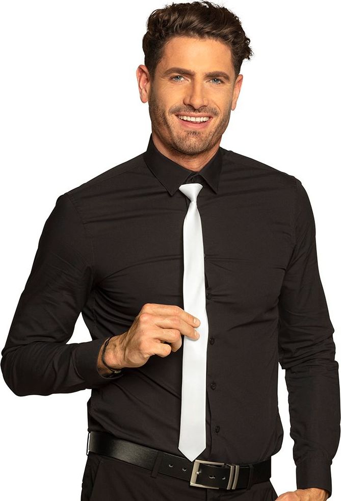 Shiny Witte Stropdas