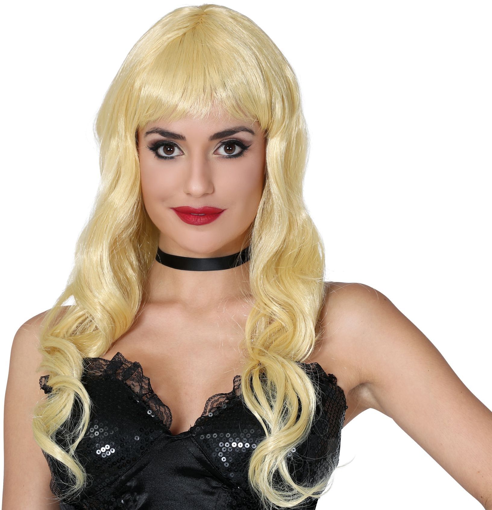 Shirley Krullen Pruik Blond