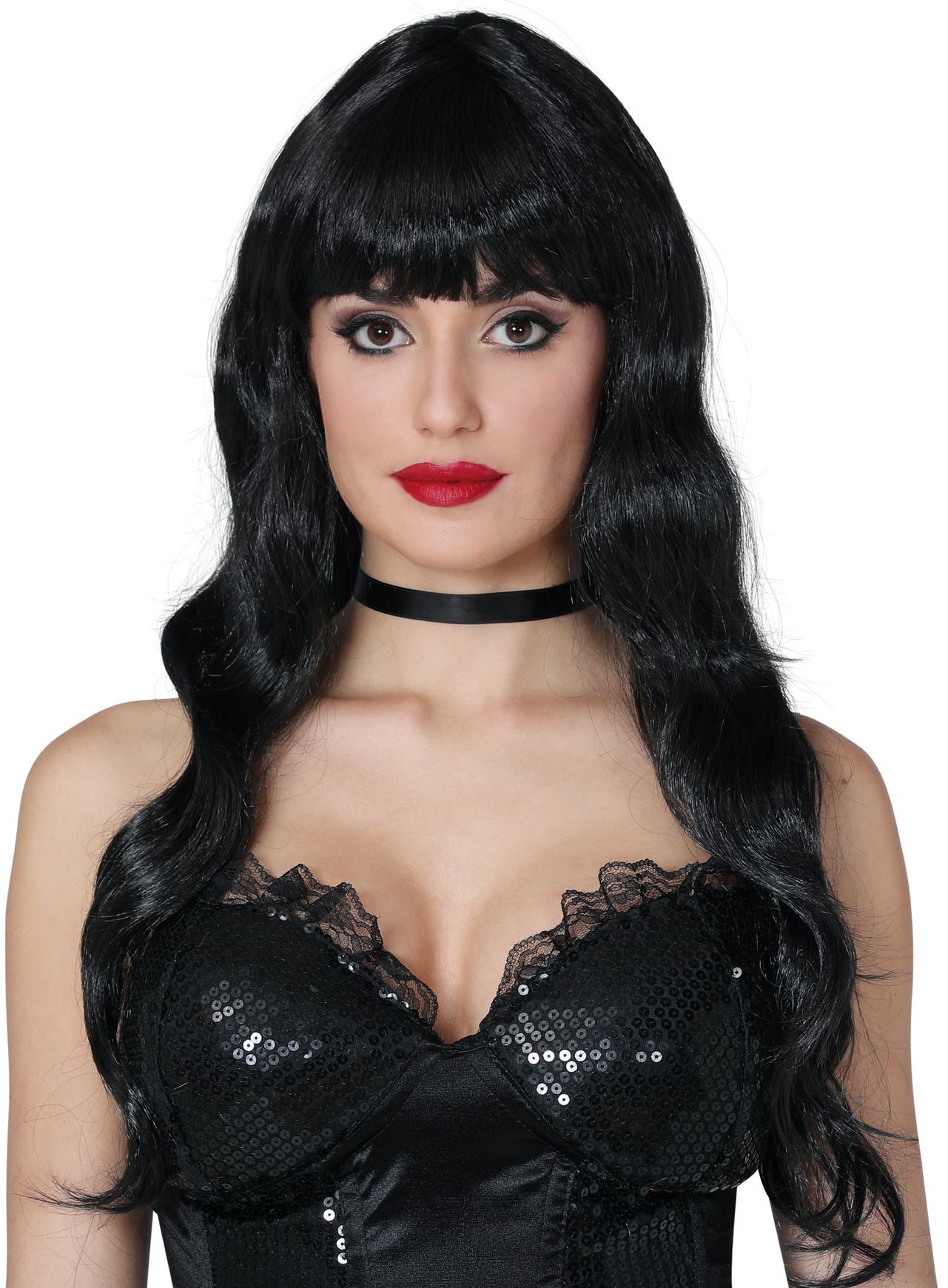 Shirley Krullen Pruik Zwart