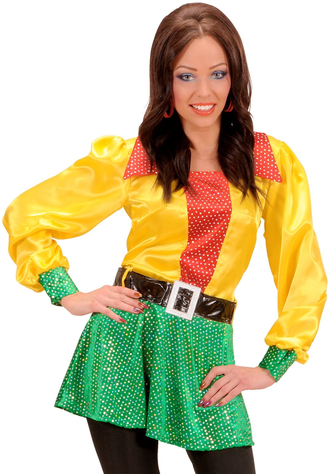 Shirt 3-Kleuren met Riem Vrouw