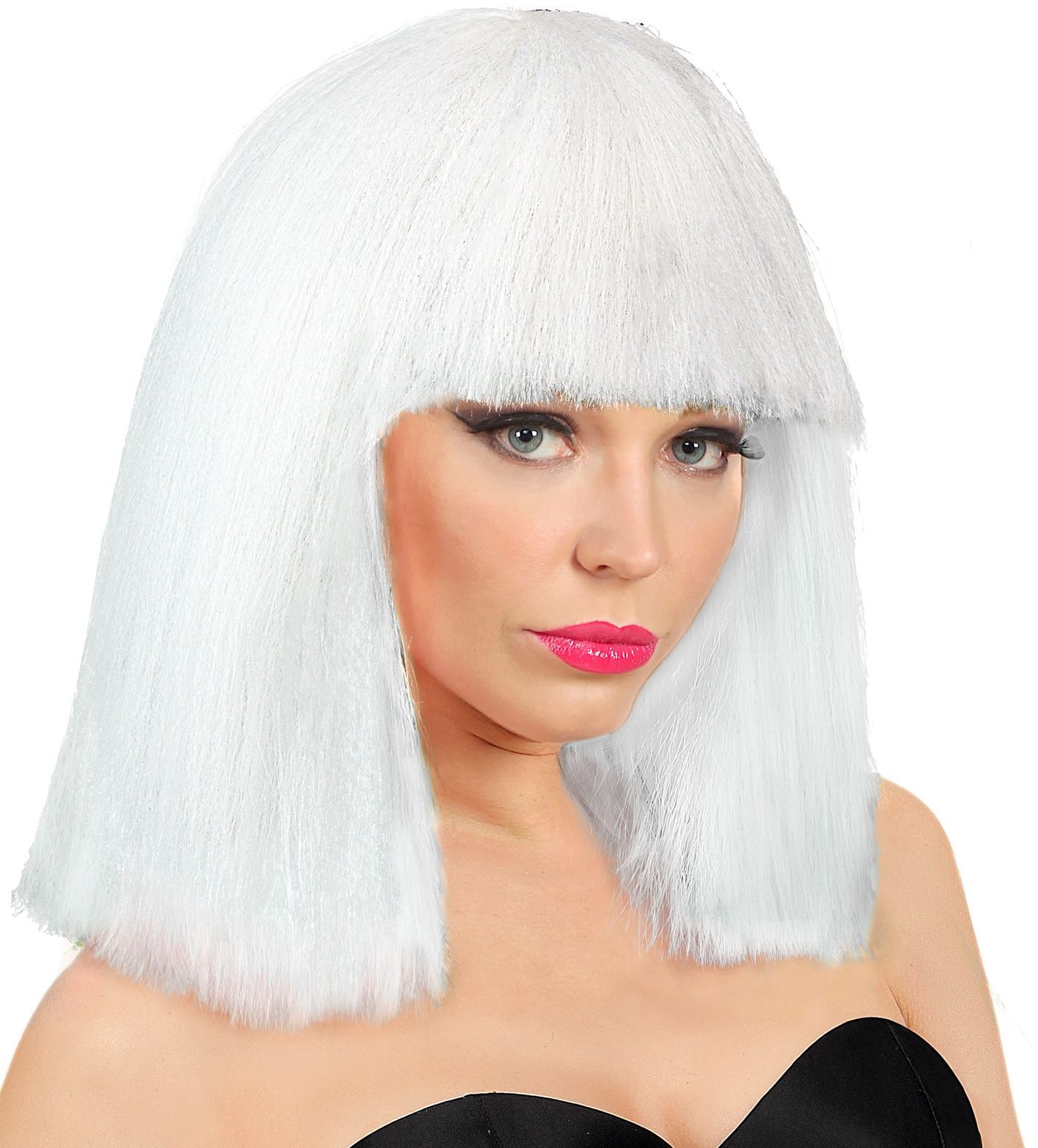 Showgirl Pruik Wit