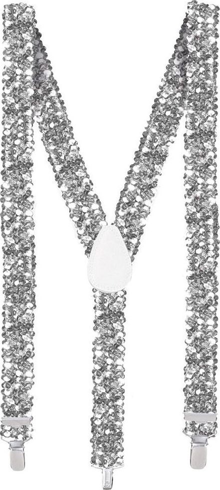 Showtime Pailletten Bretels Zilver