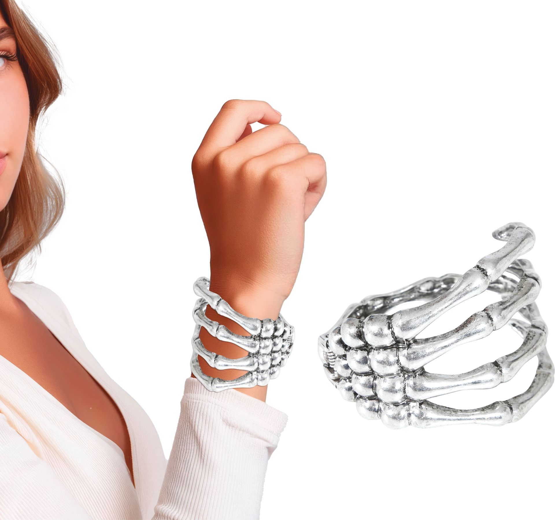 Skelet Armband Zilver