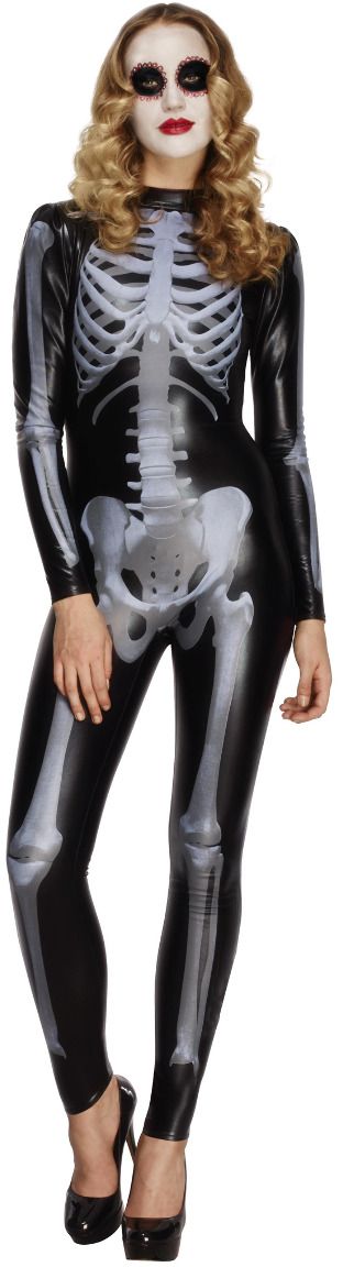 Skelet Catsuit Dames