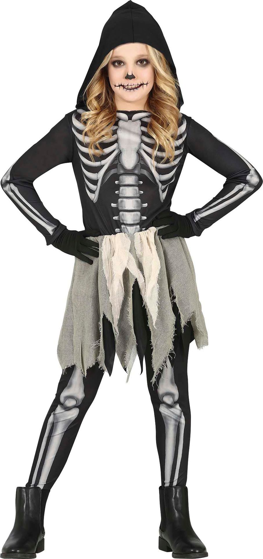 Skelet Halloween Jurkje Meisje