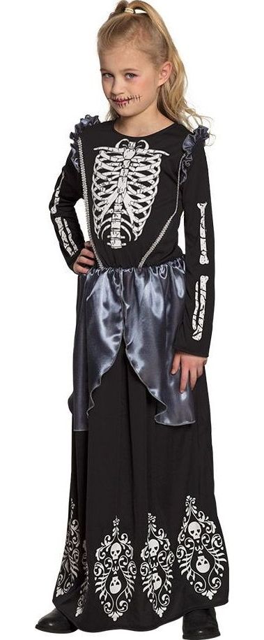 Skelet Koningin Jurk Meisje