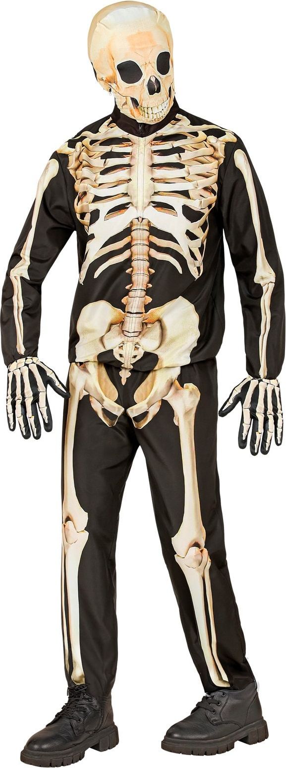Skelet Kostuum Zwart Jongens