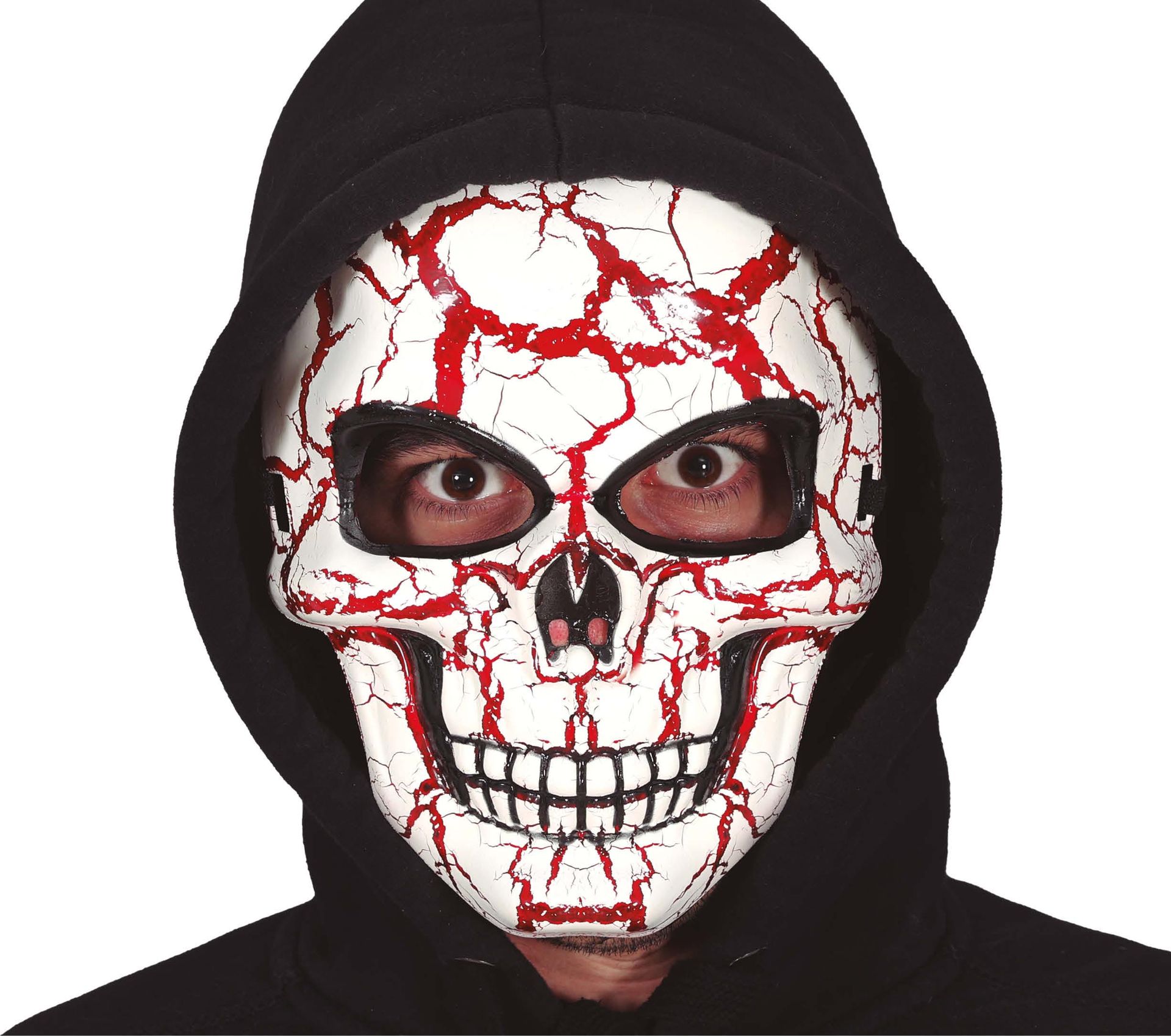 Skelet met Bloedtinten Masker