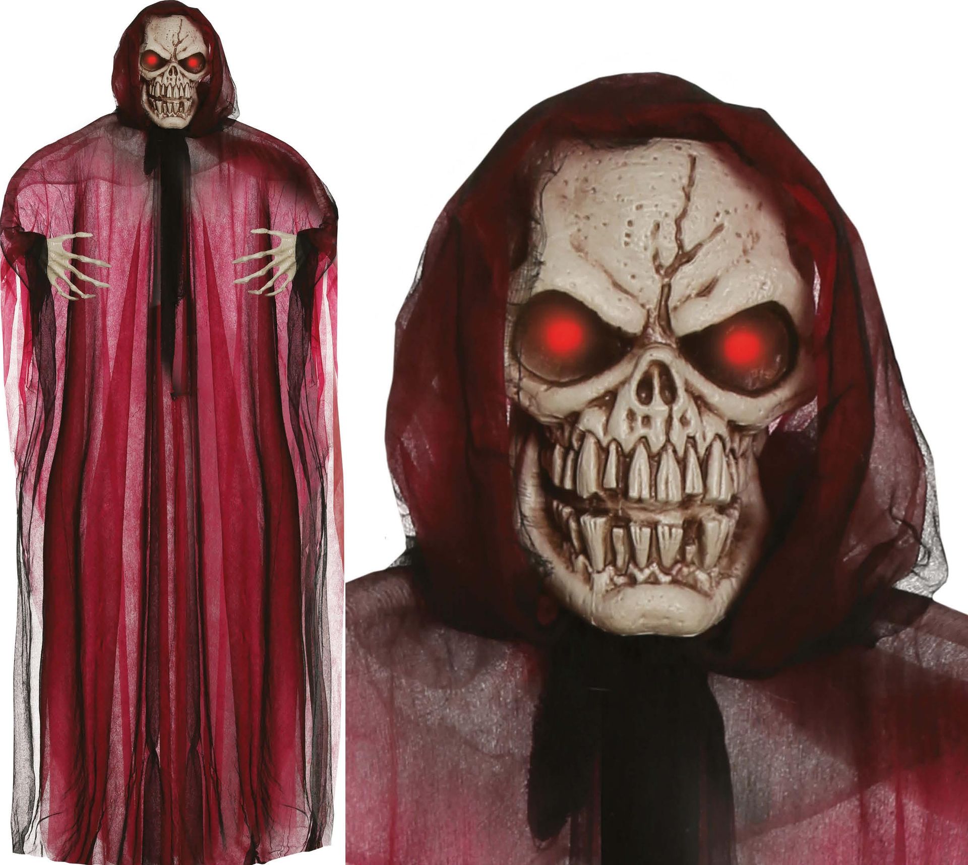 Skelet met Rood Gewaad