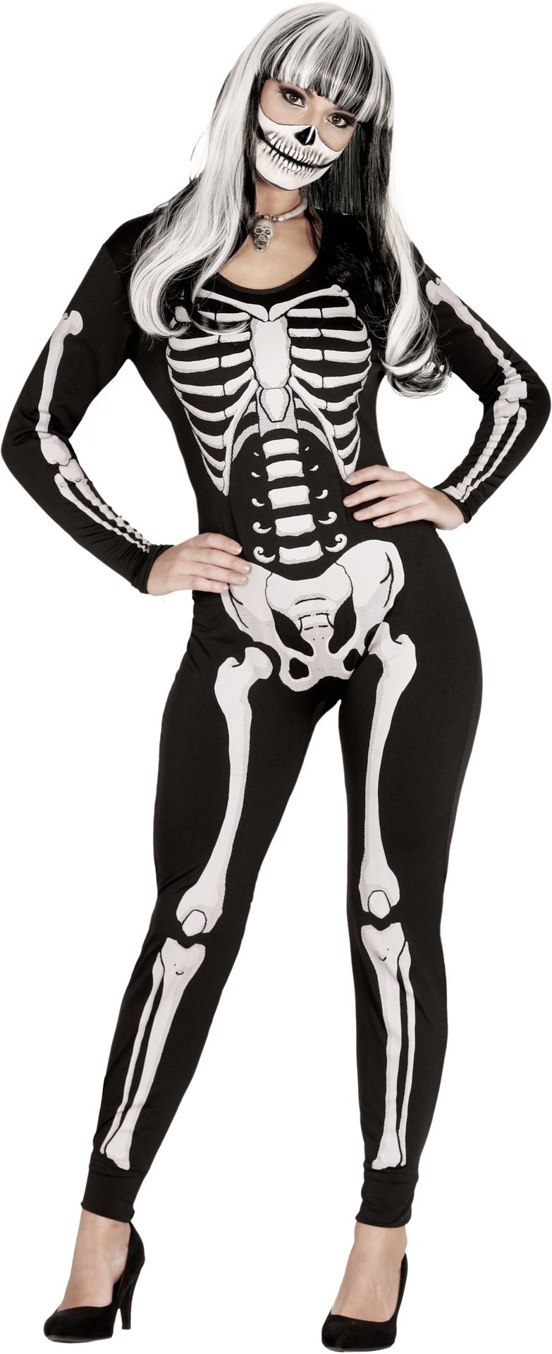 Skelet onesie dames