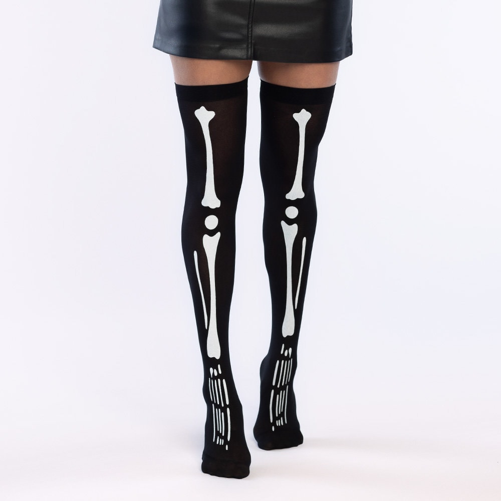 Skelet Panty Zwart Halloween Dames