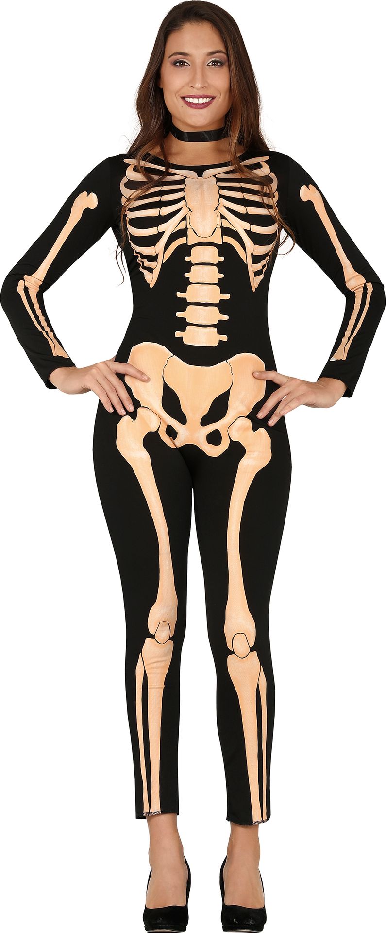 Skeletprint Catsuit