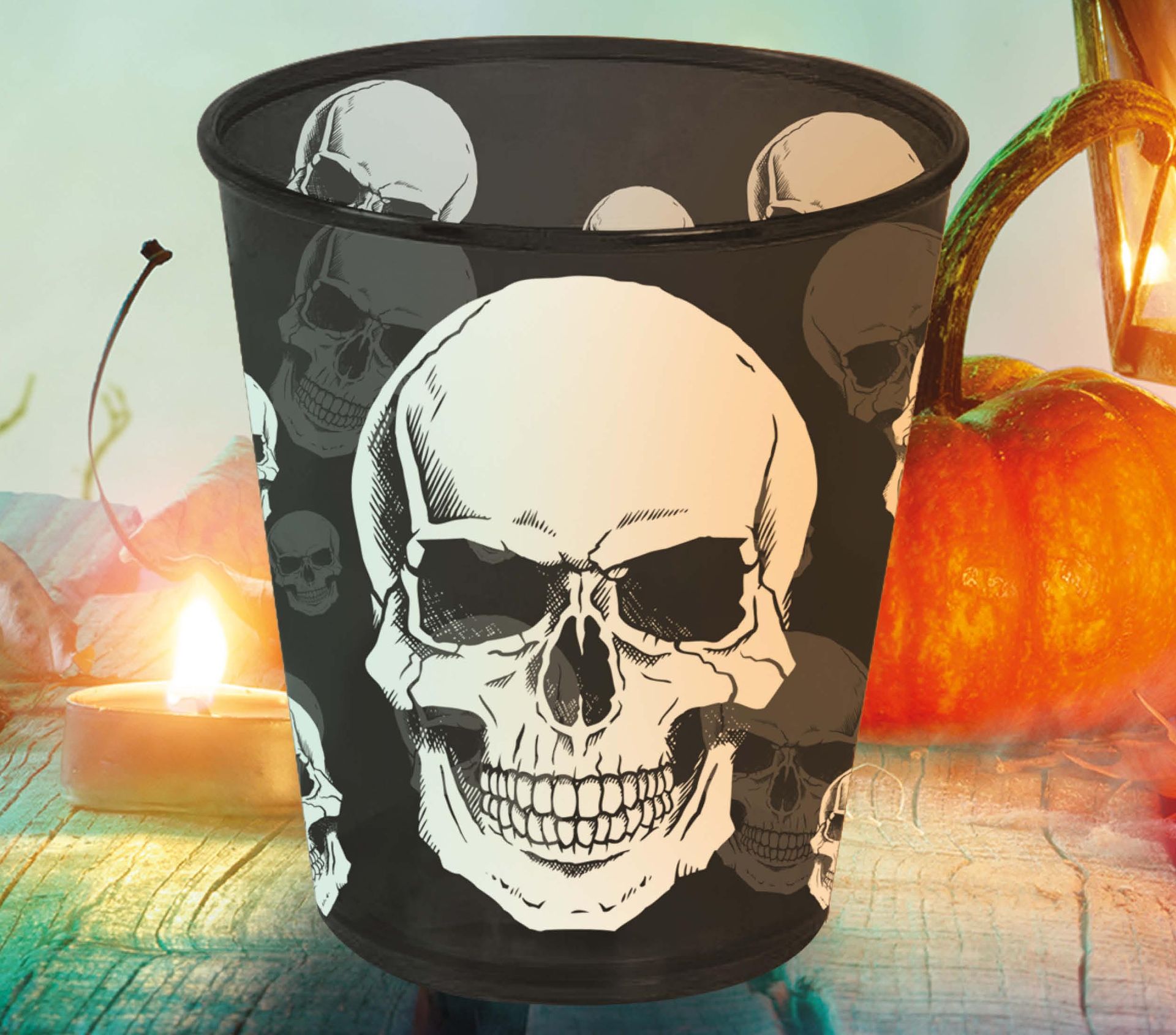 Skull Halloween Partybeker