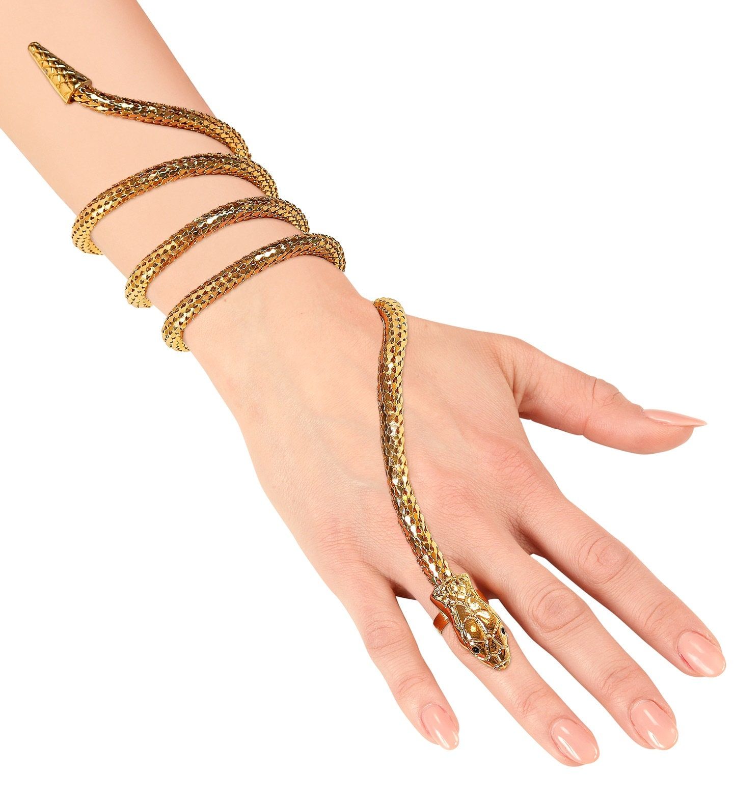 Slang Vinger Armband Goud