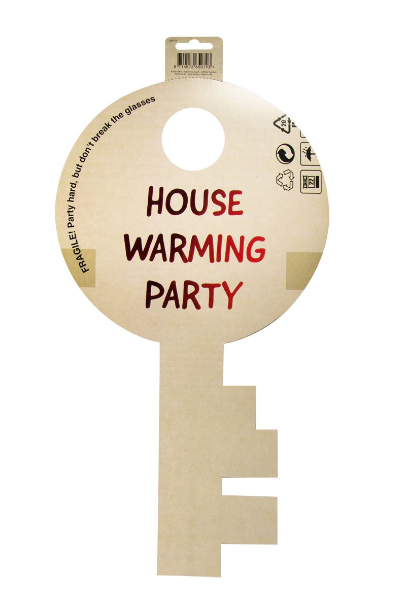 Sleutelvorm Housewarming Deurbord