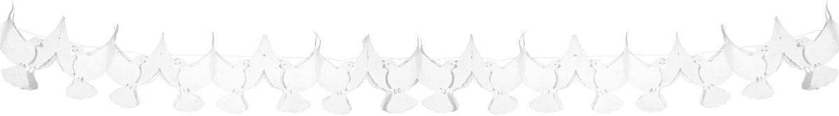 Slinger Papier Witte Duiven Bruiloft 6 Meter