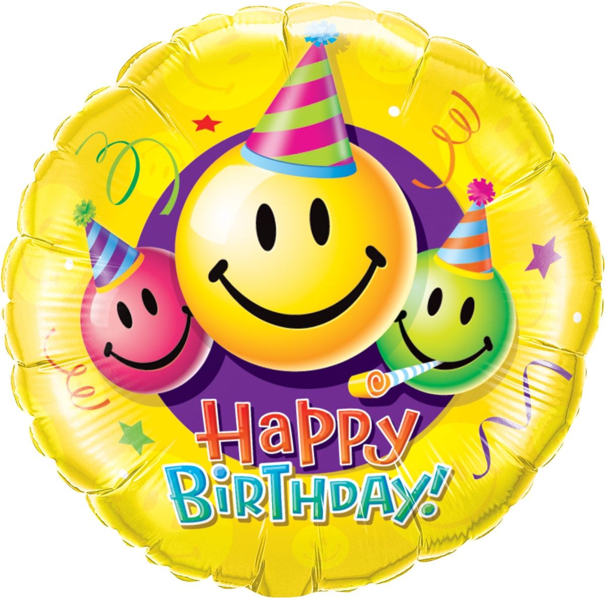 Smileys verjaardag folieballon