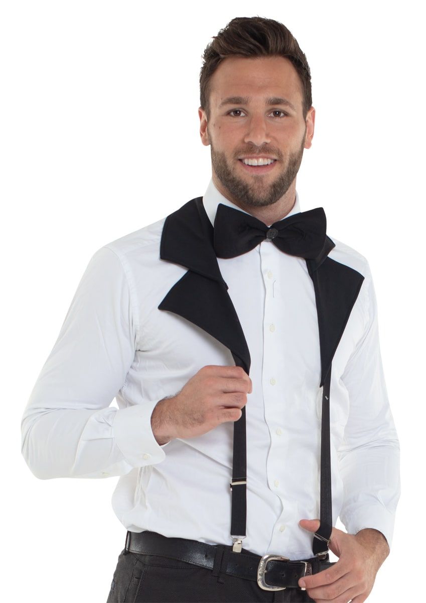 Smoking Kraag Bretels Zwart