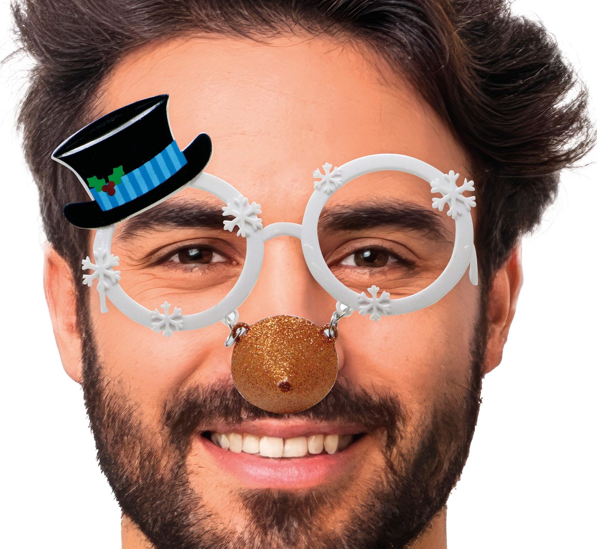 Sneeuwpop Foute Kerst Bril