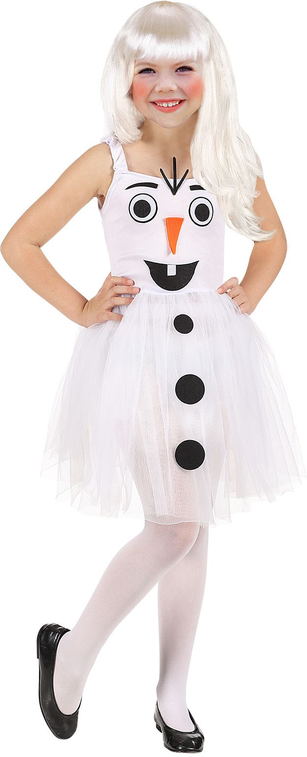 Sneeuwpop kostuum meisje