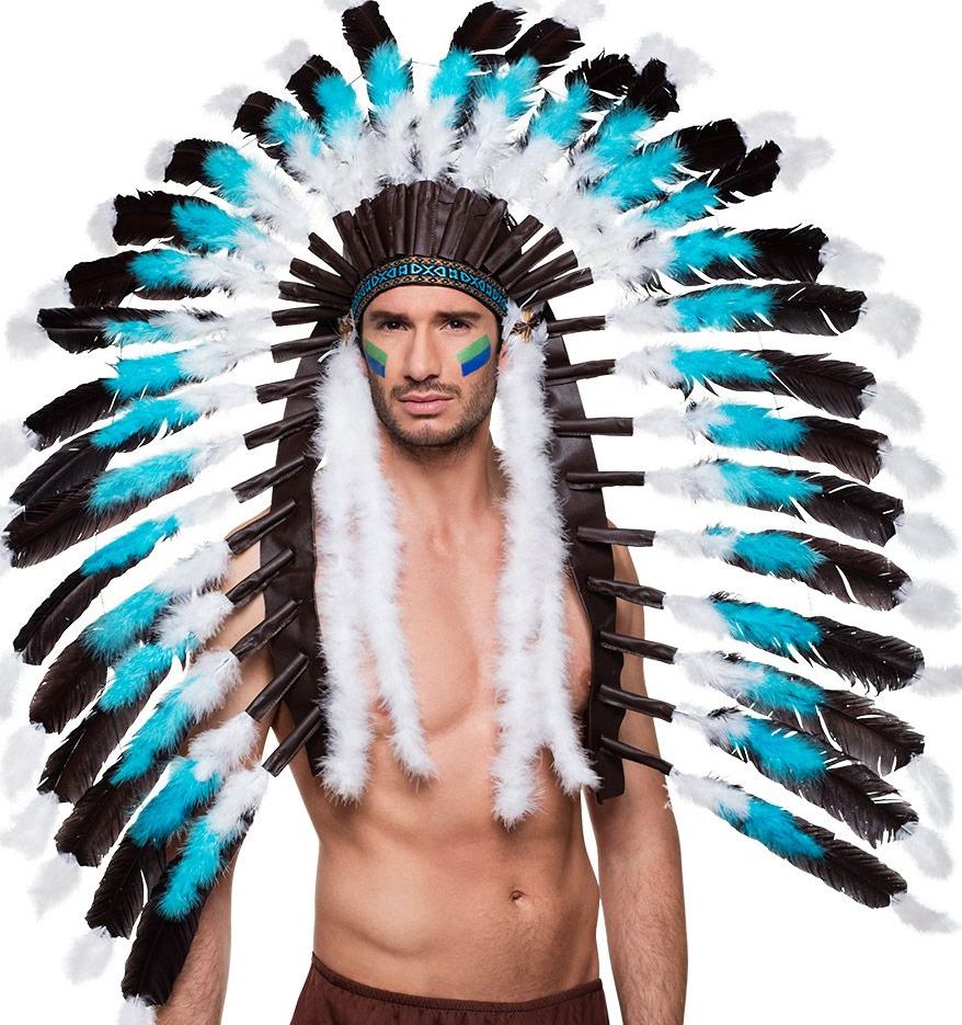 Snow Wolf Indianen Hoofdtooi