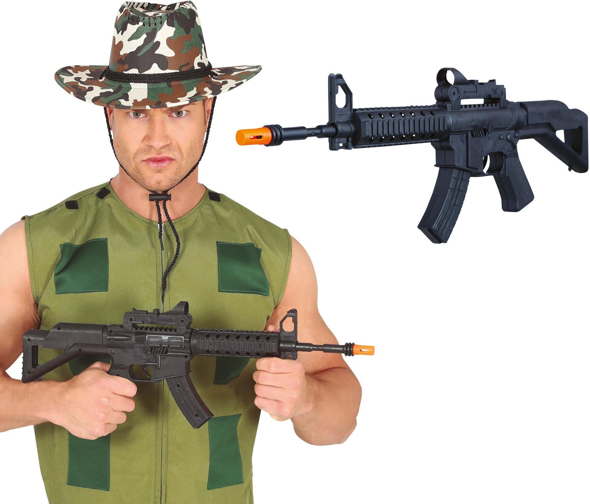 Soldaten Aanvalsgeweer Plastic Zwart