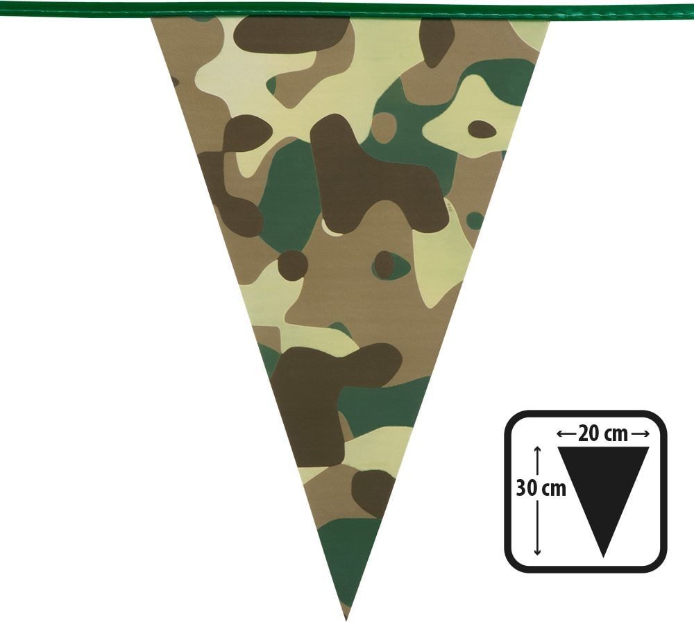 Soldaten thema camouflage vlaggenlijn