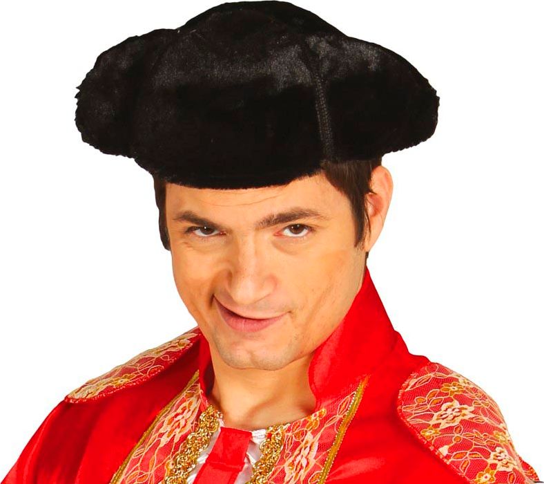 Spaanse Toreador Hoed Nep Bont