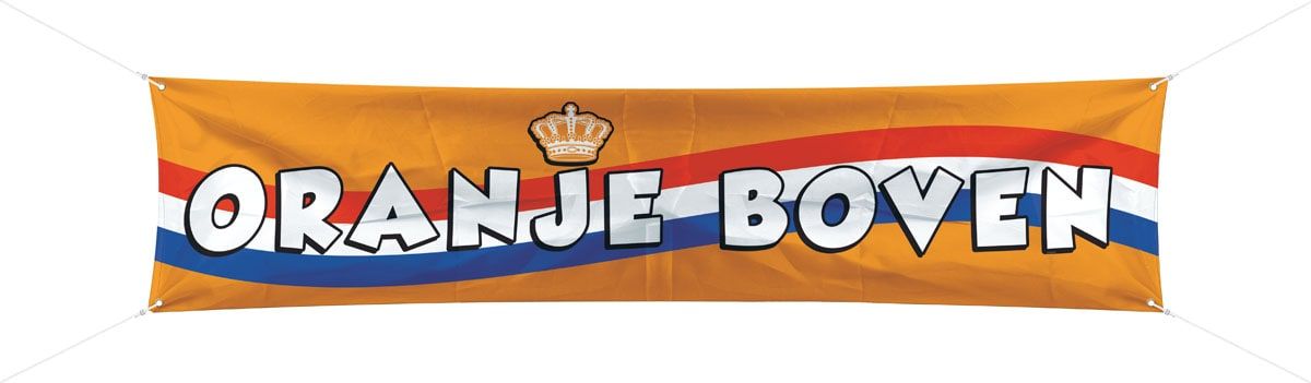 Spandoek Banner Oranje Boven 180cm