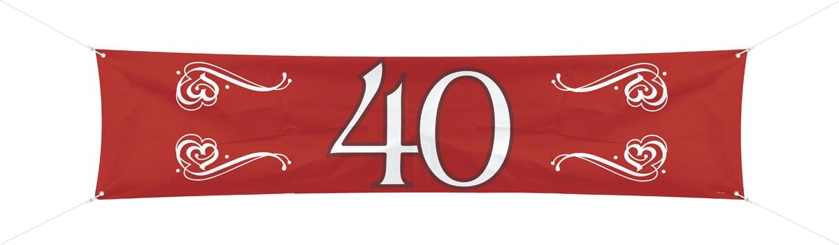 Spandoek Robijn Rood 40 Jaar Jubileum