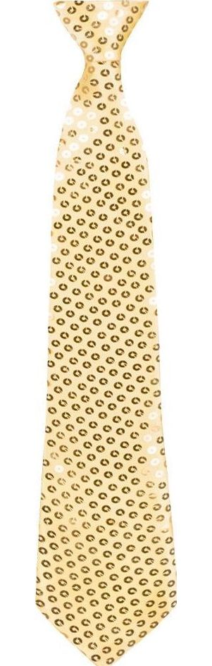 Spangles Pailletten Stropdas Goud