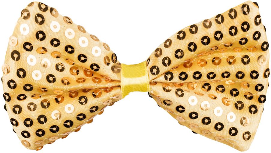 Spangles pailletten vlinderstrik goud